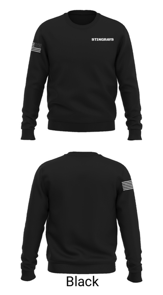 Crew Neck Sweatshirt, STINGRAYS, Baseball, Teamtime, Team time, sublimation, custom sports apparel, team uniforms, spirit wear, spiritwear, sports uniforms, custom shirts, team store, custom team store, fundraiser sports, apparel fundraiser