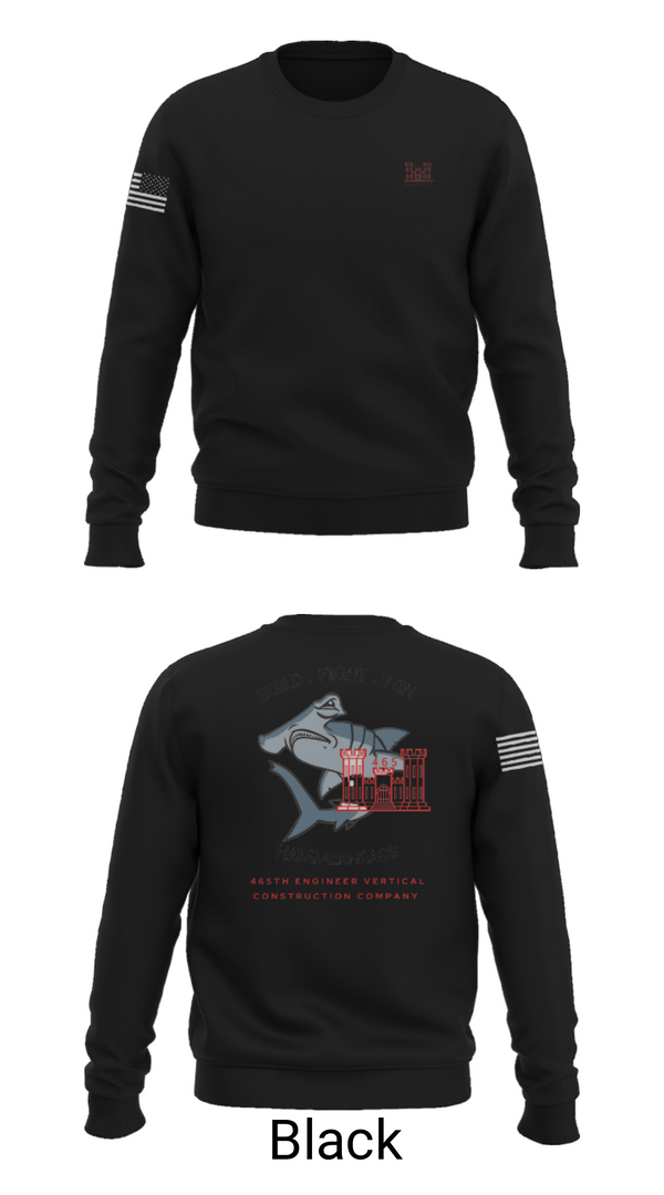 Crew Neck Sweatshirt, 465 EVCC, Army, Teamtime, Team time, sublimation, custom sports apparel, team uniforms, spirit wear, spiritwear, sports uniforms, custom shirts, team store, custom team store, fundraiser sports, apparel fundraiser