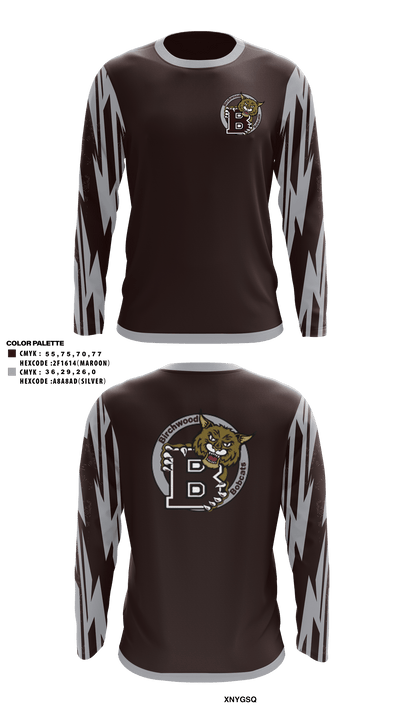 Birchwood High School Cross Country 28884786 Long Sleeve Performance Shirt - 41