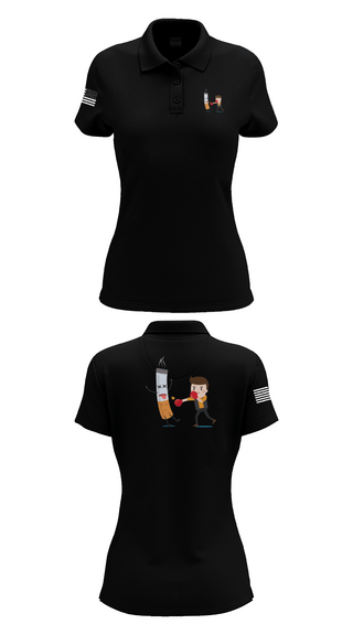 Womens Short Sleeve Performance Polo, La droga niños, Navy, Teamtime, Team time, sublimation, custom sports apparel, team uniforms, spirit wear, spiritwear, sports uniforms, custom shirts, team store, custom team store, fundraiser sports, apparel fundraiser
