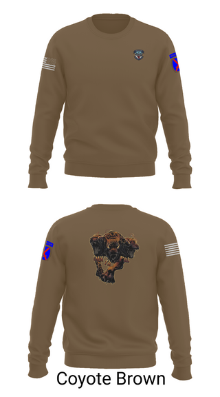 Crew Neck Sweatshirt, B Co 277 ASB ASES Section, Army, Teamtime, Team time, sublimation, custom sports apparel, team uniforms, spirit wear, spiritwear, sports uniforms, custom shirts, team store, custom team store, fundraiser sports, apparel fundraiser