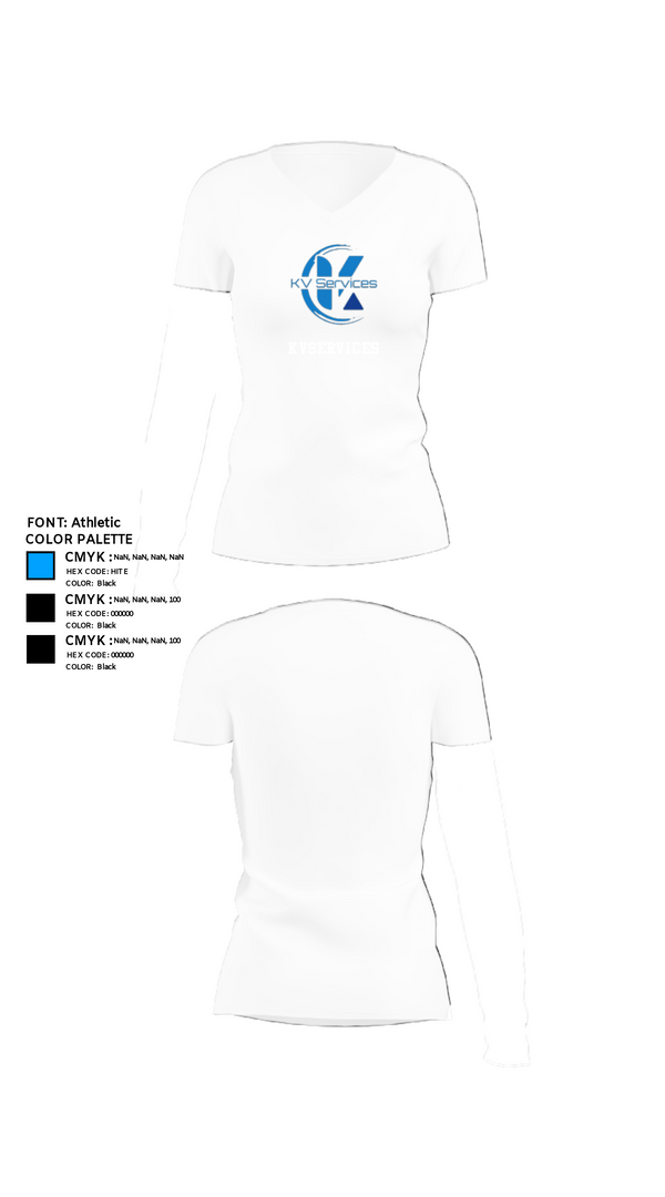 Womens Short Sleeve Vneck Shirt, kvservices, , Teamtime, Team time, sublimation, custom sports apparel, team uniforms, spirit wear, spiritwear, sports uniforms, custom shirts, team store, custom team store, fundraiser sports, apparel fundraiser