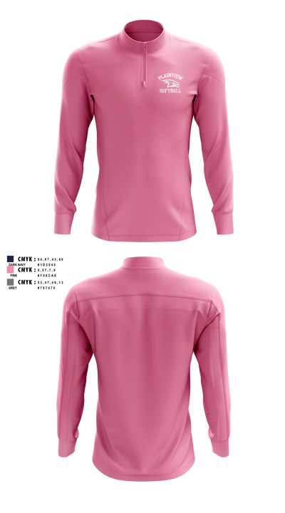 Plainview Softball 28664067 Quarter Zip Jacket - 3