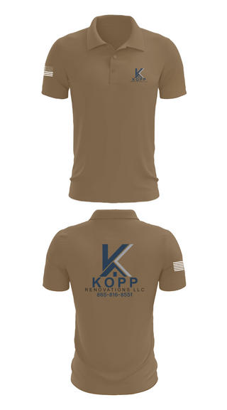 Short Sleeve Performance Polo, Kopp Renovations, , Teamtime, Team time, sublimation, custom sports apparel, team uniforms, spirit wear, spiritwear, sports uniforms, custom shirts, team store, custom team store, fundraiser sports, apparel fundraiser
