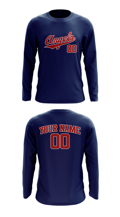 IWV Youth Baseball 93154147 Long Sleeve Performance Shirt 13