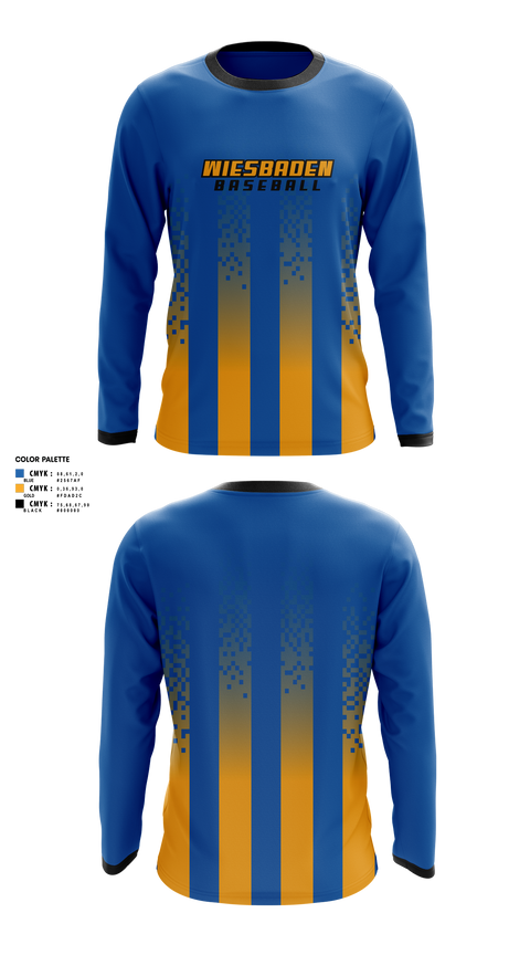 Long Sleeve Performance Shirt, Wiesbaden, Baseball, Teamtime, Team time, sublimation, custom sports apparel, team uniforms, spirit wear, spiritwear, sports uniforms, custom shirts, team store, custom team store, fundraiser sports, apparel fundraiser