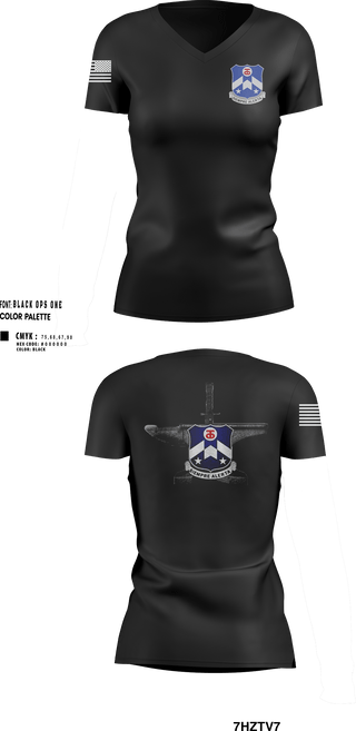Womens Short Sleeve Vneck Shirt, 1-357th BSB, Army, Teamtime, Team time, sublimation, custom sports apparel, team uniforms, spirit wear, spiritwear, sports uniforms, custom shirts, team store, custom team store, fundraiser sports, apparel fundraiser