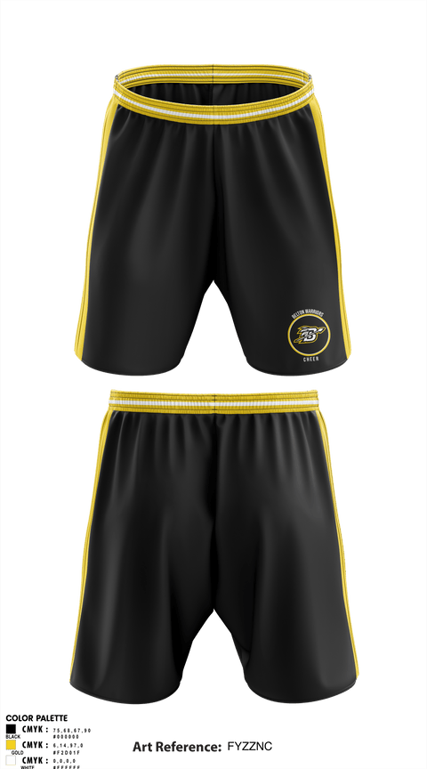 Athletic Shorts With Pockets, Belton Middle School Warriors Cheer, Cheer, Teamtime, Team time, sublimation, custom sports apparel, team uniforms, spirit wear, spiritwear, sports uniforms, custom shirts, team store, custom team store, fundraiser sports, apparel fundraiser