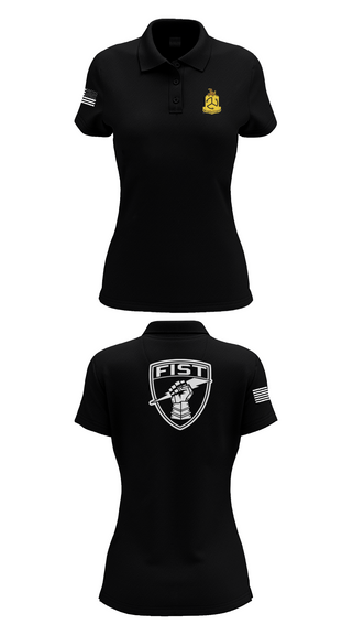 Womens Short Sleeve Performance Polo, 1-200 Infantry, National Guard, Teamtime, Team time, sublimation, custom sports apparel, team uniforms, spirit wear, spiritwear, sports uniforms, custom shirts, team store, custom team store, fundraiser sports, apparel fundraiser