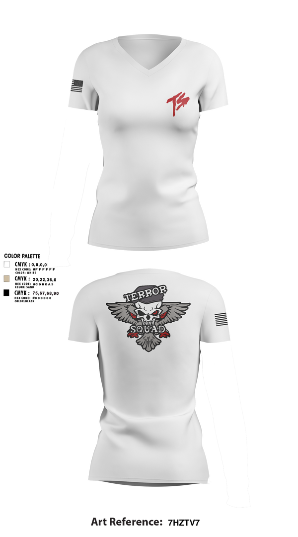 Womens Short Sleeve Vneck Shirt, Terro Squad, Army, Teamtime, Team time, sublimation, custom sports apparel, team uniforms, spirit wear, spiritwear, sports uniforms, custom shirts, team store, custom team store, fundraiser sports, apparel fundraiser