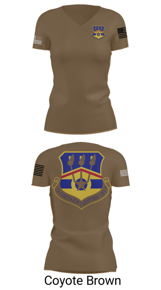 Women's Short Sleeve Vneck Shirt, 123d Contingency Response Group, Air Force, Teamtime, Team time, sublimation, custom sports apparel, team uniforms, spirit wear, spiritwear, sports uniforms, custom shirts, team store, custom team store, fundraiser sports, apparel fundraiser