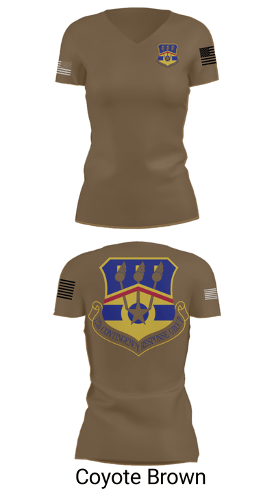 123d Contingency Response Group 43251587 Women's Short Sleeve V-neck Shirt - 5