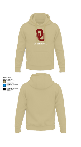 Hoodie, OU Army ROTC, Army, Teamtime, Team time, sublimation, custom sports apparel, team uniforms, spirit wear, spiritwear, sports uniforms, custom shirts, team store, custom team store, fundraiser sports, apparel fundraiser