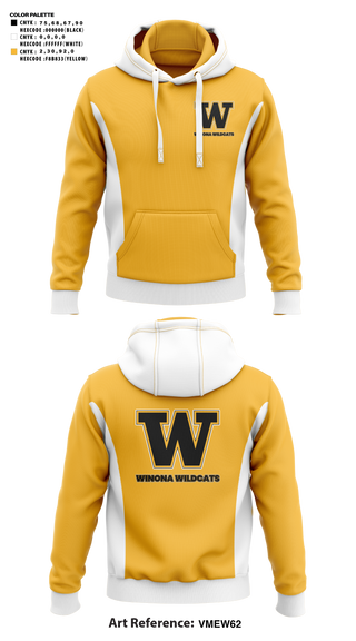 Hoodie, Winona Wildcats, Men's Basketball, Teamtime, Team time, sublimation, custom sports apparel, team uniforms, spirit wear, spiritwear, sports uniforms, custom shirts, team store, custom team store, fundraiser sports, apparel fundraiser