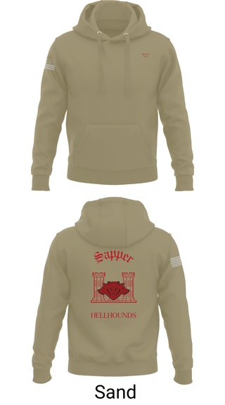Hoodie, 811th EN CO, , Teamtime, Team time, sublimation, custom sports apparel, team uniforms, spirit wear, spiritwear, sports uniforms, custom shirts, team store, custom team store, fundraiser sports, apparel fundraiser