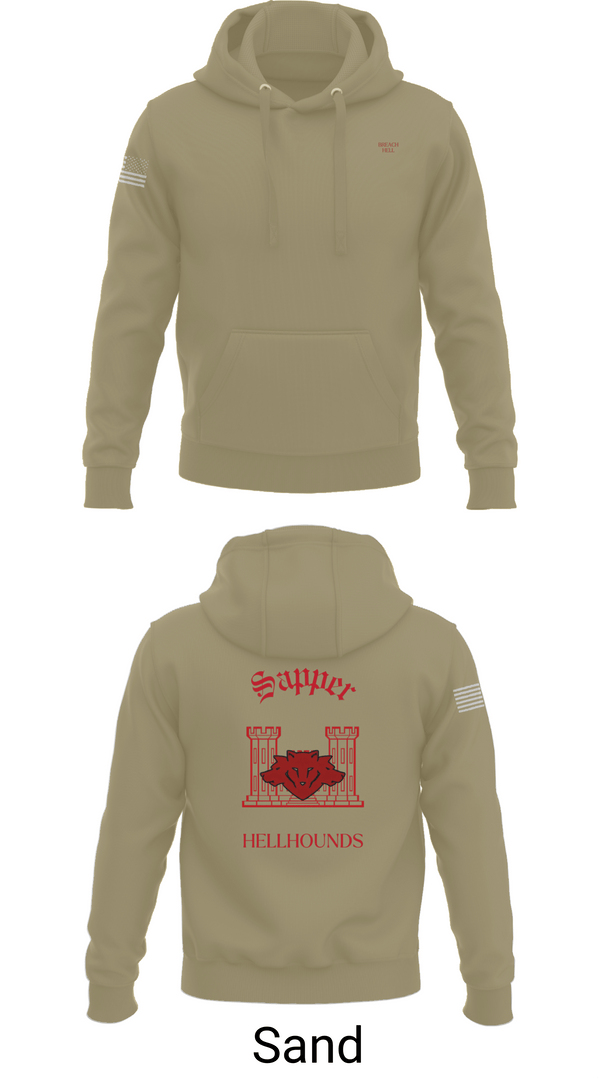 Hoodie, 811th EN CO, , Teamtime, Team time, sublimation, custom sports apparel, team uniforms, spirit wear, spiritwear, sports uniforms, custom shirts, team store, custom team store, fundraiser sports, apparel fundraiser