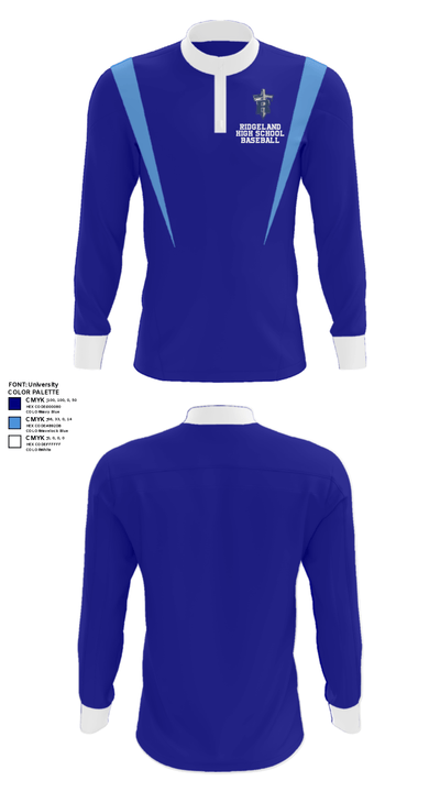 Ridgeland High School Baseball 35303095 Quarter Zip Jacket - 29
