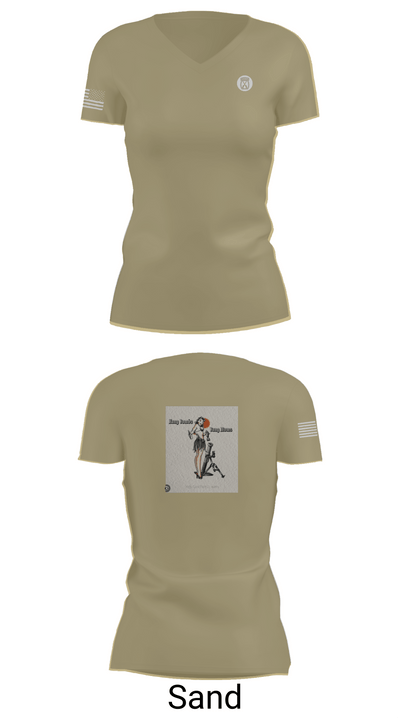 a-co 2-2in 3/10 62534223 Women's Short Sleeve V-neck Shirt - 88