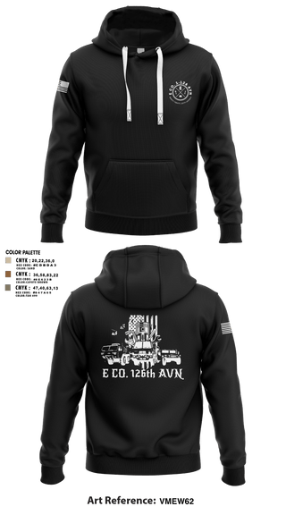 Hoodie, B Co. 1-126AVN, Army, Teamtime, Team time, sublimation, custom sports apparel, team uniforms, spirit wear, spiritwear, sports uniforms, custom shirts, team store, custom team store, fundraiser sports, apparel fundraiser