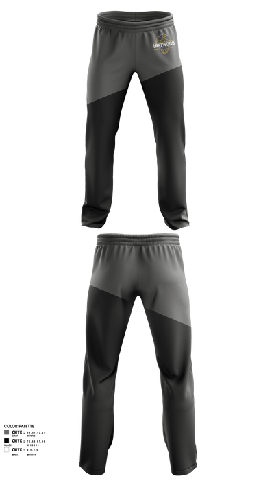 Lakewood High School Bsketball 90891143 Sweatpants - 1