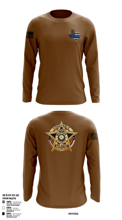 Maverick County Constable PCT 4 23255361 Long Sleeve Performance Shirt 104