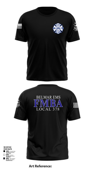 Short Sleeve Performance Shirt, Belmar FMBA, Fire Department, Teamtime, Team time, sublimation, custom sports apparel, team uniforms, spirit wear, spiritwear, sports uniforms, custom shirts, team store, custom team store, fundraiser sports, apparel fundraiser