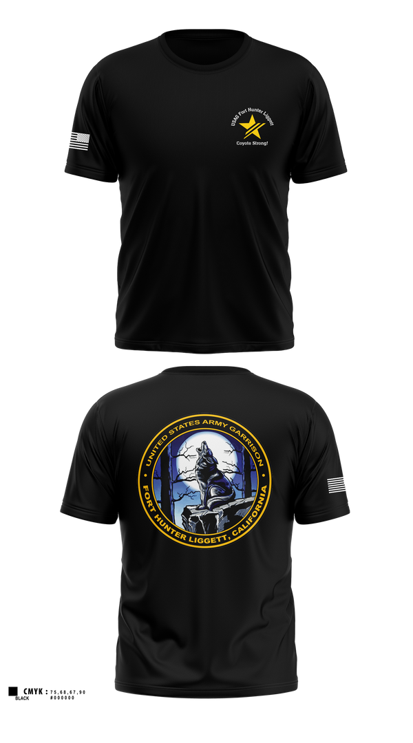 Old School Cotton Feel Shirt, USAG Fort Hunter Liggett, Army, Teamtime, Team time, sublimation, custom sports apparel, team uniforms, spirit wear, spiritwear, sports uniforms, custom shirts, team store, custom team store, fundraiser sports, apparel fundraiser