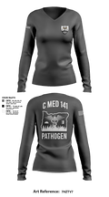 C Med 88701681 Women's Long Sleeve V-neck Shirt - 108