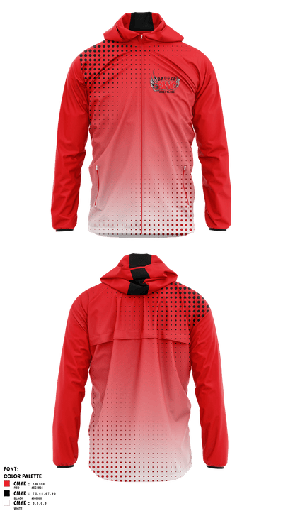 Badger Youth Wrestling Club 17297519 Windbreaker - 1
