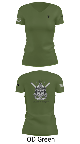 Womens Short Sleeve Vneck Shirt, C co 1-185 Th, Army, Teamtime, Team time, sublimation, custom sports apparel, team uniforms, spirit wear, spiritwear, sports uniforms, custom shirts, team store, custom team store, fundraiser sports, apparel fundraiser