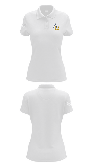Women's Short Sleeve Performance Polo, Alpha Omega Academy Football, Football, Teamtime, Team time, sublimation, custom sports apparel, team uniforms, spirit wear, spiritwear, sports uniforms, custom shirts, team store, custom team store, fundraiser sports, apparel fundraiser