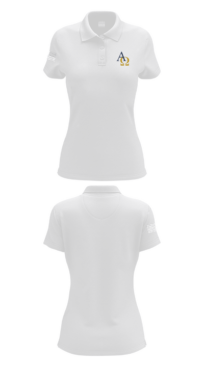 Alpha Omega Academy Football 23371482 Women's Short Sleeve Performance Polo  - 17