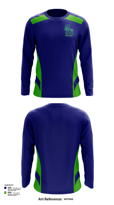 Leesville Road Middle School Football 17854356 Long Sleeve Performance Shirt - 119
