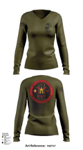 DSAC-23 86837369 Women's Long Sleeve V-neck Shirt -1 1