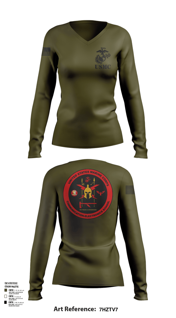 Womens Long Sleeve Vneck Shirt 1, DSAC-23DSAC-23, Marines, Teamtime, Team time, sublimation, custom sports apparel, team uniforms, spirit wear, spiritwear, sports uniforms, custom shirts, team store, custom team store, fundraiser sports, apparel fundraiser