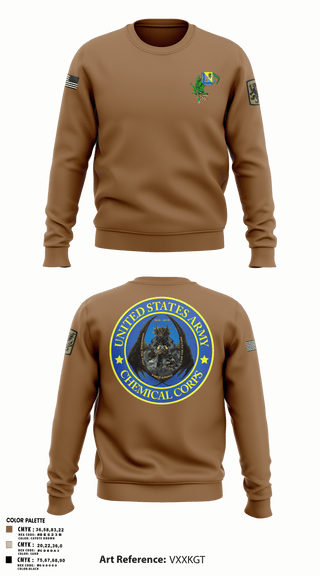 Crew Neck Sweatshirt, 411TH411TH CBRN COMPANY, Army, Teamtime, Team time, sublimation, custom sports apparel, team uniforms, spirit wear, spiritwear, sports uniforms, custom shirts, team store, custom team store, fundraiser sports, apparel fundraiser