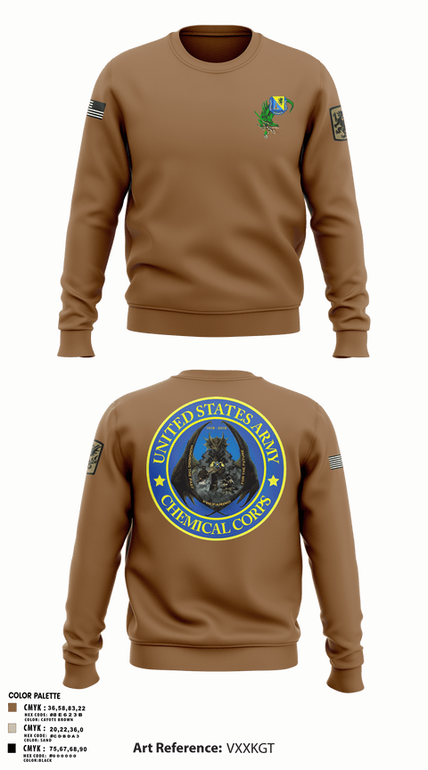 Crew Neck Sweatshirt, 411TH411TH CBRN COMPANY, Army, Teamtime, Team time, sublimation, custom sports apparel, team uniforms, spirit wear, spiritwear, sports uniforms, custom shirts, team store, custom team store, fundraiser sports, apparel fundraiser