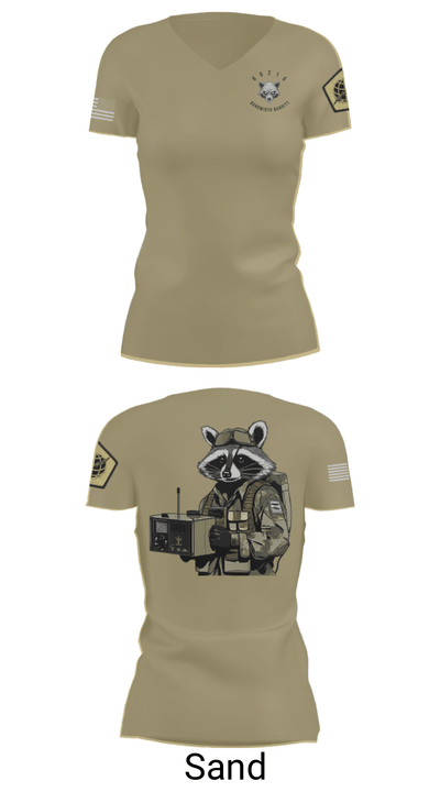 Node 66216 Bandwidth Bandits 75270738 Women's Short Sleeve V-neck Shirt - 88