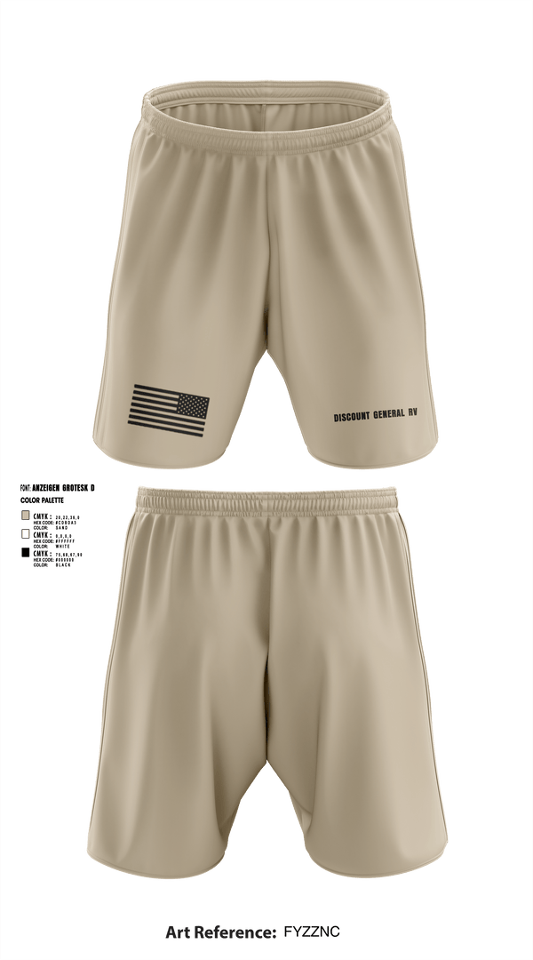 Athletic Shorts With Pockets, Discount General RV, , Teamtime, Team time, sublimation, custom sports apparel, team uniforms, spirit wear, spiritwear, sports uniforms, custom shirts, team store, custom team store, fundraiser sports, apparel fundraiser
