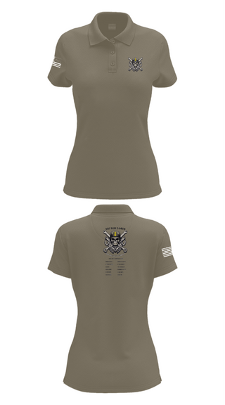 Women's Short Sleeve Performance Polo, ALC, Army, Teamtime, Team time, sublimation, custom sports apparel, team uniforms, spirit wear, spiritwear, sports uniforms, custom shirts, team store, custom team store, fundraiser sports, apparel fundraiser