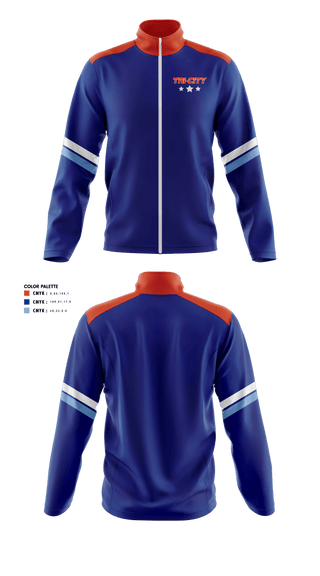 Fleece Jacket, Tri-City Eagles, Ice Hockey, Teamtime, Team time, sublimation, custom sports apparel, team uniforms, spirit wear, spiritwear, sports uniforms, custom shirts, team store, custom team store, fundraiser sports, apparel fundraiser