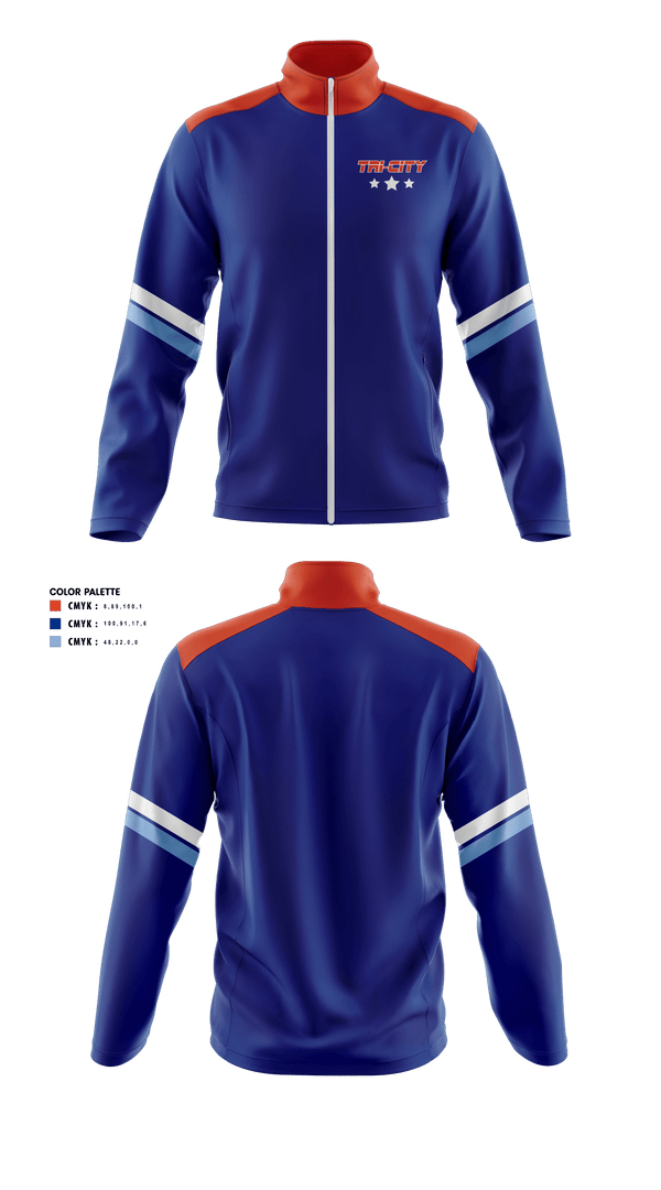 Fleece Jacket, Tri-City Eagles, Ice Hockey, Teamtime, Team time, sublimation, custom sports apparel, team uniforms, spirit wear, spiritwear, sports uniforms, custom shirts, team store, custom team store, fundraiser sports, apparel fundraiser