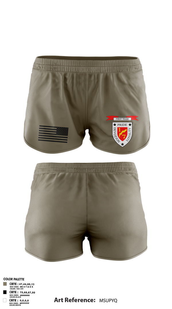 Ranger Panties, 1/7 animal, Marines, Teamtime, Team time, sublimation, custom sports apparel, team uniforms, spirit wear, spiritwear, sports uniforms, custom shirts, team store, custom team store, fundraiser sports, apparel fundraiser