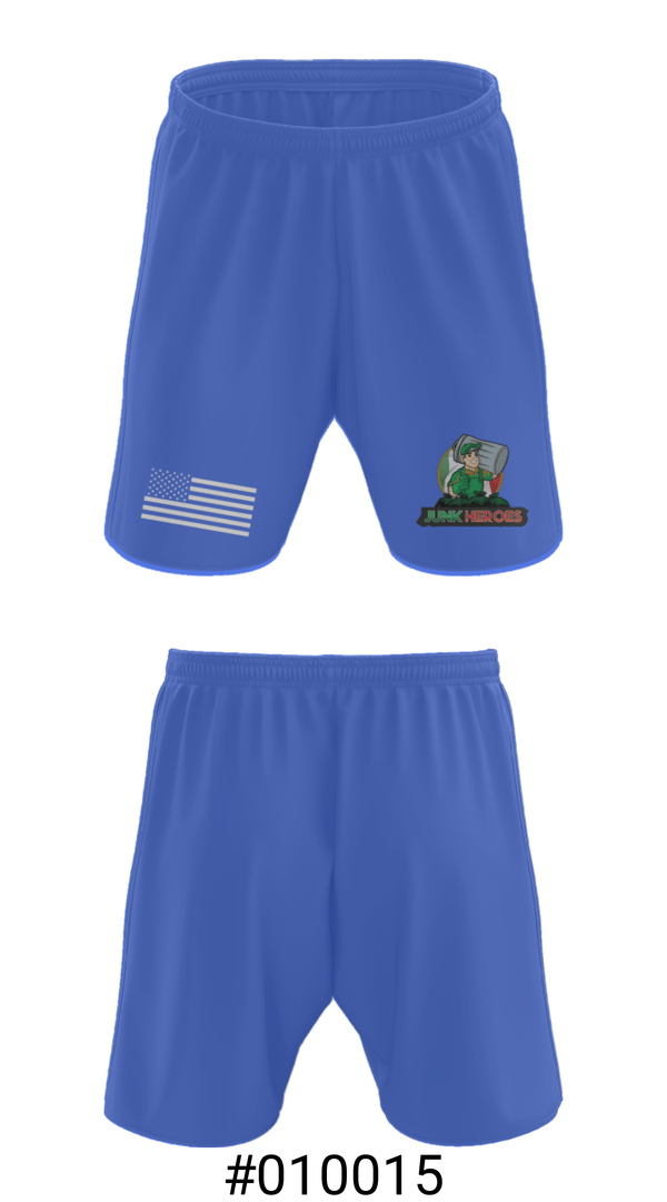 Athletic Shorts With Pockets, Junk Heroes, , Teamtime, Team time, sublimation, custom sports apparel, team uniforms, spirit wear, spiritwear, sports uniforms, custom shirts, team store, custom team store, fundraiser sports, apparel fundraiser