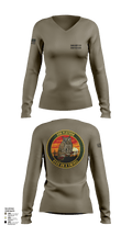 346 MP CO 3rd Platoon 43320857 Women's Long Sleeve V-neck Shirt - 124