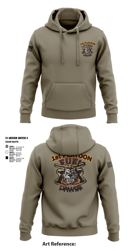 Hoodie, Fuel Dawgs, Army, Teamtime, Team time, sublimation, custom sports apparel, team uniforms, spirit wear, spiritwear, sports uniforms, custom shirts, team store, custom team store, fundraiser sports, apparel fundraiser