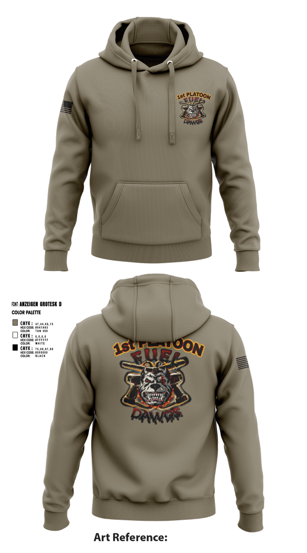 Hoodie, Fuel Dawgs, Army, Teamtime, Team time, sublimation, custom sports apparel, team uniforms, spirit wear, spiritwear, sports uniforms, custom shirts, team store, custom team store, fundraiser sports, apparel fundraiser