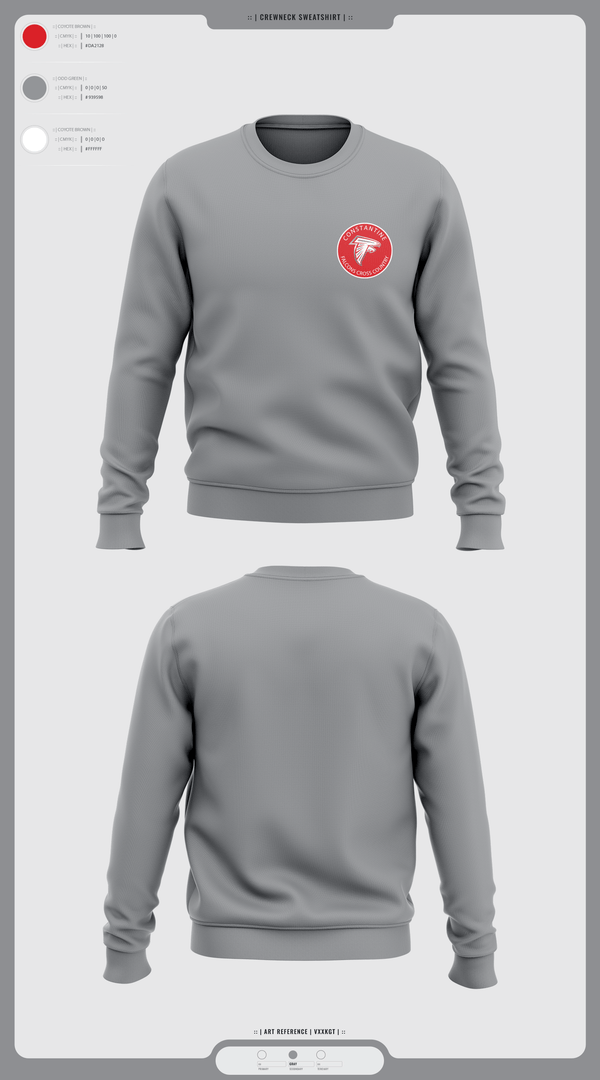 Crew Neck Sweatshirt, Constantine High School Cross Country, Cross Country, Teamtime, Team time, sublimation, custom sports apparel, team uniforms, spirit wear, spiritwear, sports uniforms, custom shirts, team store, custom team store, fundraiser sports, apparel fundraiser