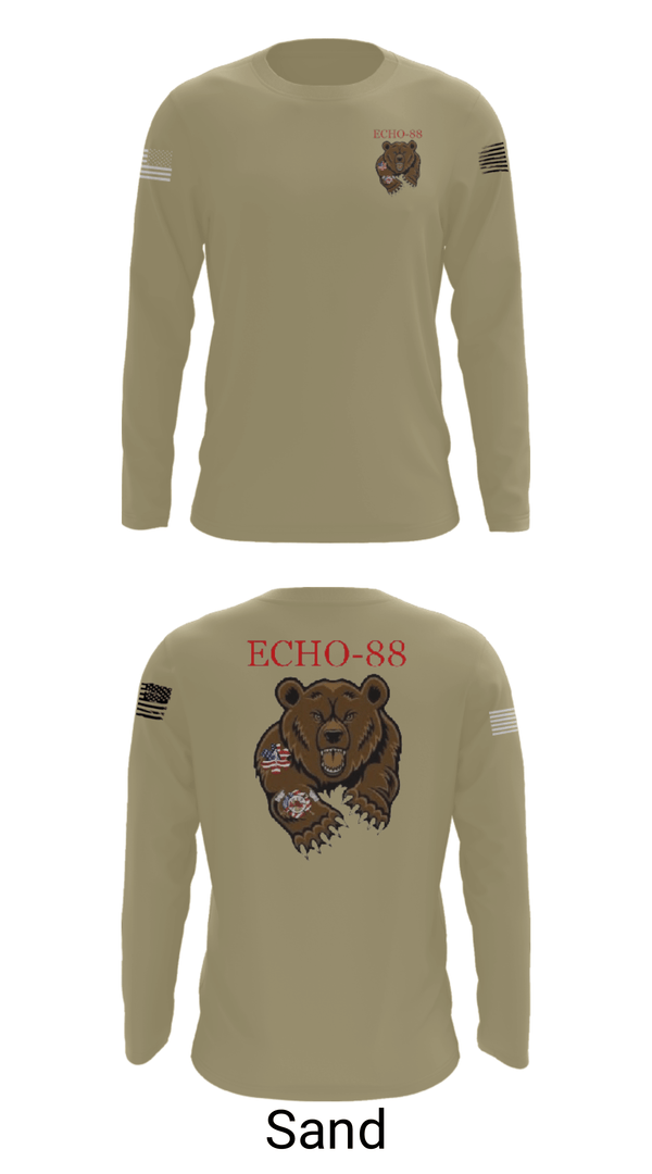 Long Sleeve Performance Shirt, ECHO-88, , Teamtime, Team time, sublimation, custom sports apparel, team uniforms, spirit wear, spiritwear, sports uniforms, custom shirts, team store, custom team store, fundraiser sports, apparel fundraiser