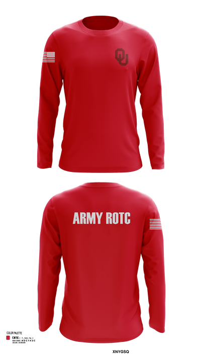 OU Army ROTC 95723228 Long Sleeve Performance Shirt - 115